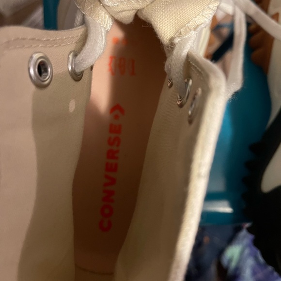 Converse White Women’s Run Star Motion CX Platform Sneakers Canvas Size 8.5 - Picture 8 of 10